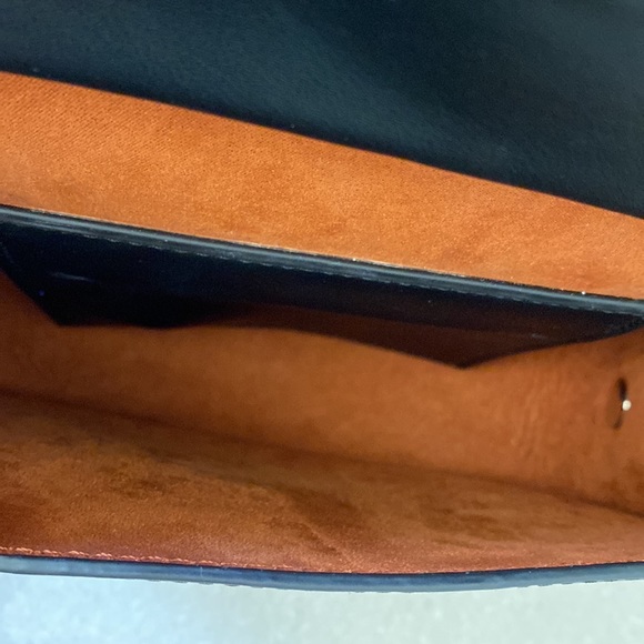 French Connection Saddlebag Black Leather - Picture 7 of 14